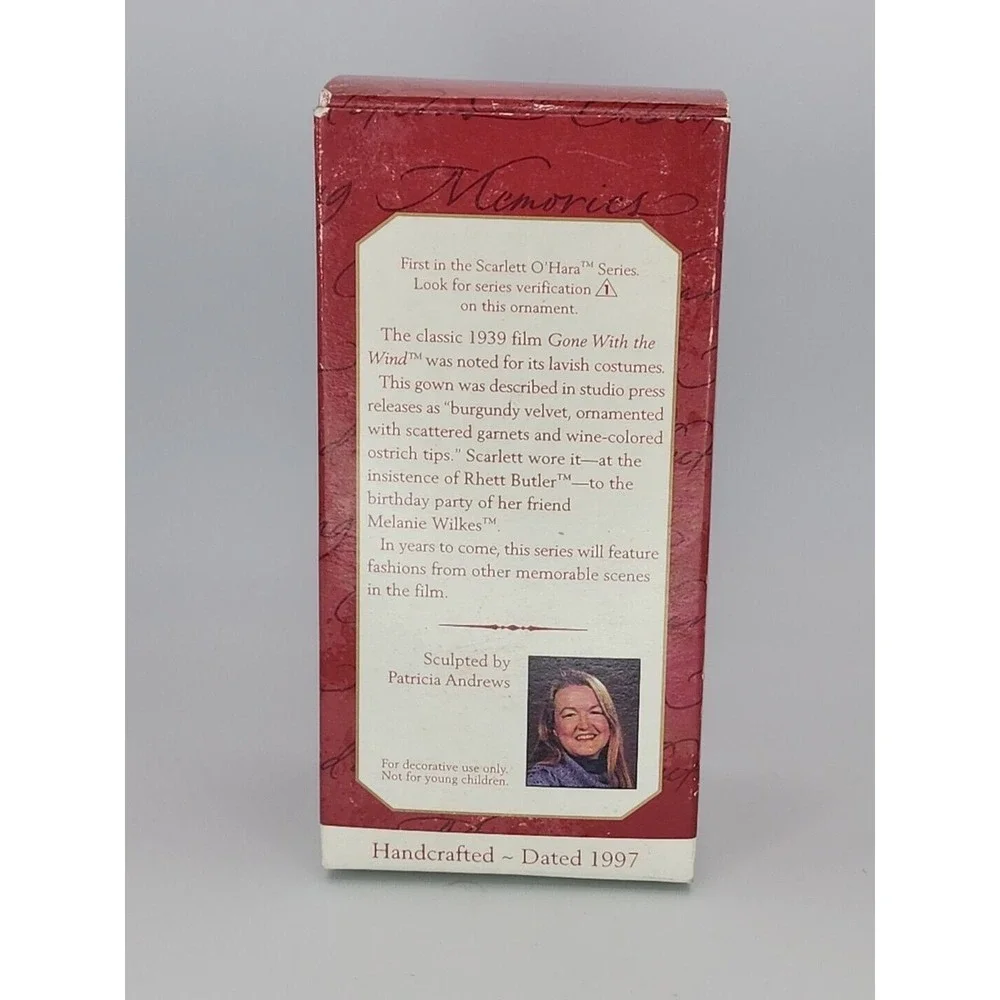 Hallmark Keepsake Ornament Scarlett‎ O'Hara 1997 U76